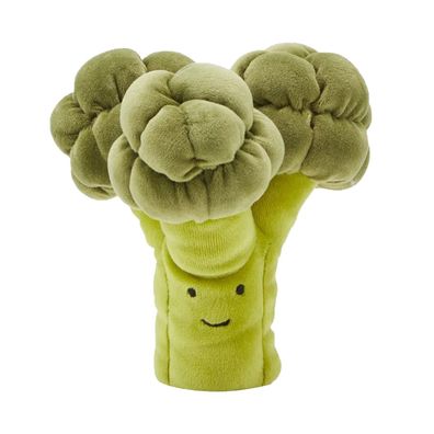 Jelly Cat lebendige Gemuse Brokkoli weiches Spielzeug gefullte Nahrung 17cm