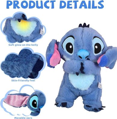 Stitch Pluschtier Atmen Musikalische Beruhigungspuppe Schlafspielzeug