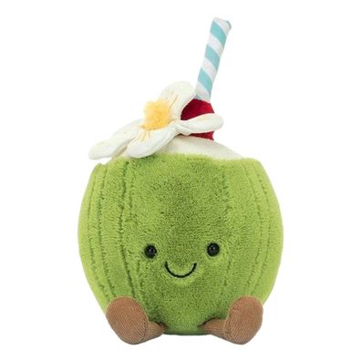 Jelly Cat Amuebles Aruba Coconut Weiche Spielzeuggefullte Lebensmittel 5,9 in 1