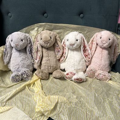 Jelly Cat Seltene Sammelbundle- Medium Blossom Bunnies Brandneu in r Hand 12in