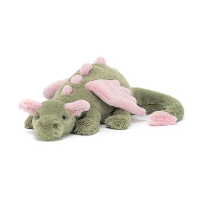 Jellycat Malachy Drache Grob Seltene Edition Plüschtier Spielzeug Originalverpa 50CM