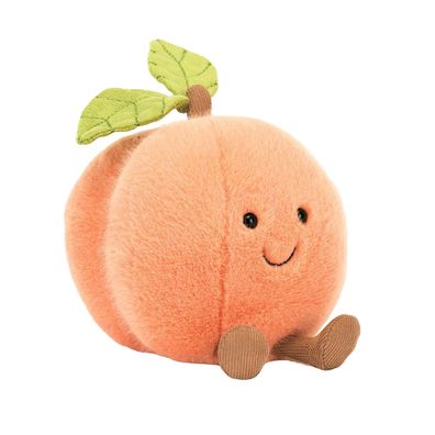 Amuseable Fluffy Peach Jelly Cat Plush Toy Free with Dust Bag