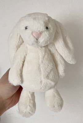 Jellycat Hase Rabbit Bunny Pluschtier Stofftier Kuscheltier Weiss 20cm neu