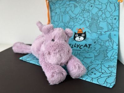 Jellycat Tiny Smudge Hippo Soft Plush Toy New With Dust Bag