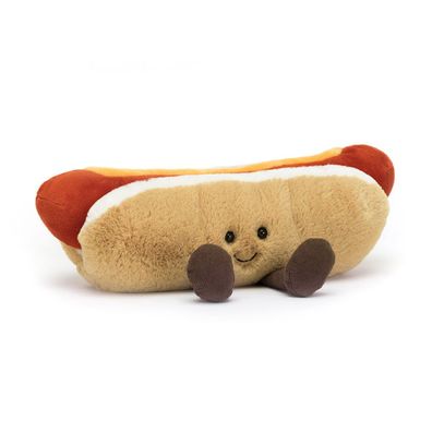 25 CM Amuseable Hot Dog Pluschfigur, Kuscheliges Pluschtier, Jelly Cat Puppe