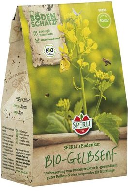 Sperli BIO Gründünger Gelbsenf 250gr, natürlich bodenverbessernd