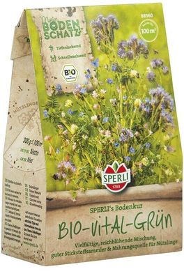 Sperli BIO Gründünger Vital-Grün 300gr, vielseitige Gründüngungsmischung
