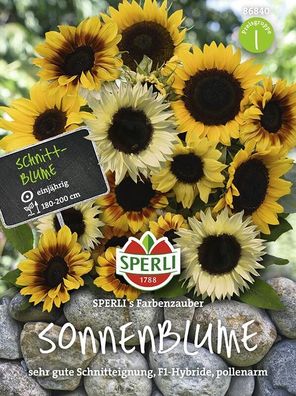 Sperli Sonnenblume Schnittblumen-Mischung F1, lange Blütezeit & kräftige Stiele