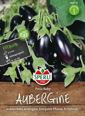 Sperli Aubergine Patio Baby, Mini-Früchte mit großem Geschmack