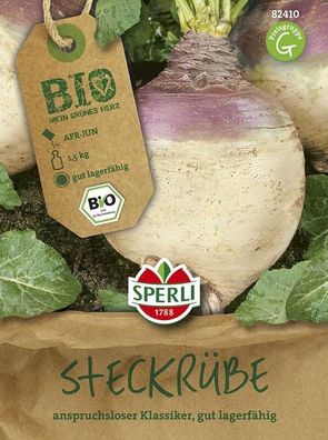 Sperli BIO Steckrübe Gelbe aus Friesland, mild-würziger Geschmack
