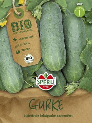 Sperli BIO Salatgurke Marketmore, bitterfrei & zartschalig