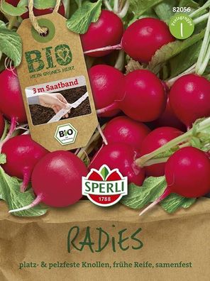 Sperli BIO-Radies Rudolf 3 m Saatband, mild-würziger Genuss
