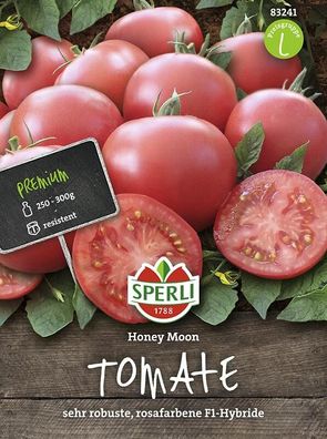 Sperli Tomate Honey Moon F1, Stabtomate rosa, süß-fruchtiges Aroma