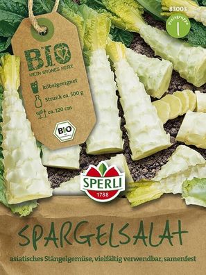 Sperli BIO Spargelsalat Chinesische Keule, schnell wachsend & pflegeleicht