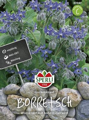 Sperli Borretsch Gurkenkraut, einjährige Gewürz- und Heilpflanze |