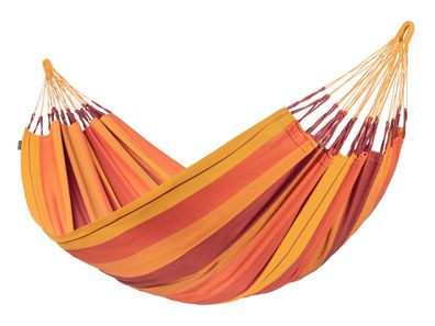 La Siesta Modesta Volcano - Doppel- Hängematte aus Biobaumwolle, orange Hängema