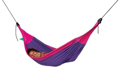 La Siesta Moki Lilly - Kinderhängematte aus Biobaumwolle lila-violett Kind & Ba