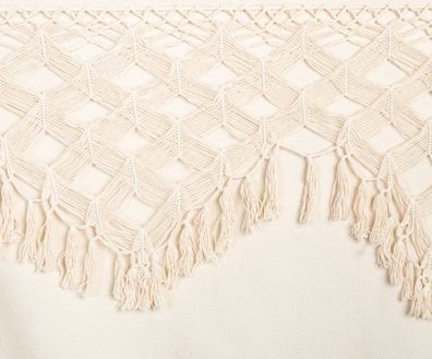 La Siesta Bossanova Latte - Kingsize- Hängematte mit Macramé aus Biobaumwolle,