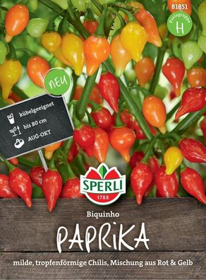 Sperli Paprika Biquinho, dekorative Mischung aus gelben und roten