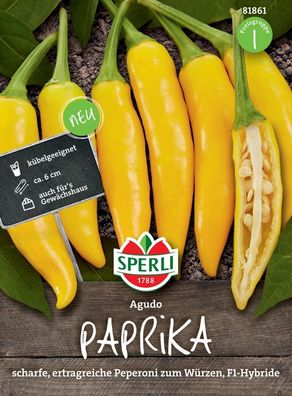 Sperli Paprika Agudo F1, ertragreiche Peperoni zum Würzen für