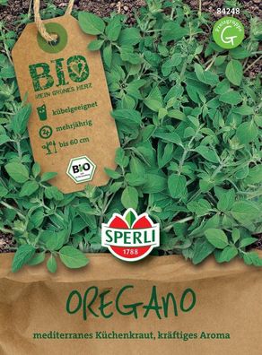 Sperli BIO Oregano, winterhartes Küchenkraut mit robustem Wuchs, bekannt als