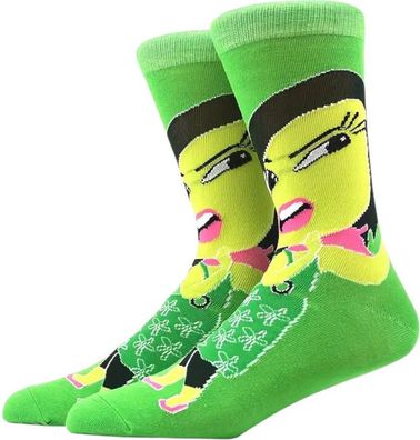 Ekel Cartoon-Socken - Grüne Inside Out Socke aus „Alles steht Kopf“
