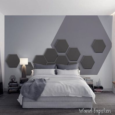 Vlies Fototapete Wandtapete Wandbilder 3D Geometrische Sechseckige Mosaik 3193