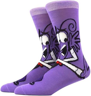 Angst Socken - Lila Disney Inside Out Socken aus „Alles steht Kopf“