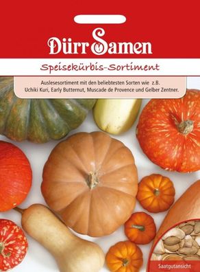 Dürr Speisekürbis-Sortiment, Auslesesortiment mit den beliebtesten Sorten