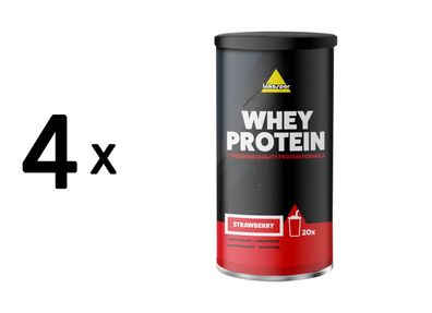 4 x Inkospor Whey Protein (600g) Strawberry