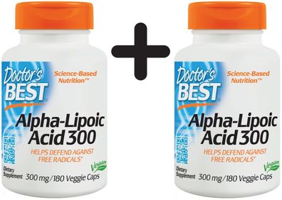 2 x Doctors Best Alpha-Lipoic Acid 300 - 180 vcaps