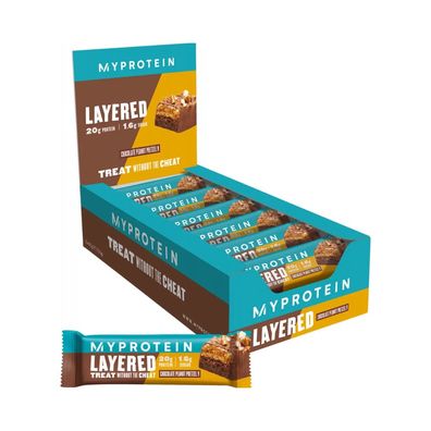Myprotein Layered Bars (12x60g) Chocolate Peanut Pretzel