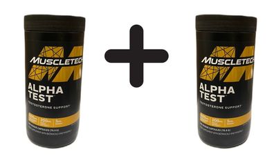 2 x MuscleTech Alpha Test - 120 vcaps