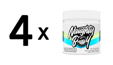 4 x Naughty Boy Creatine, Unflavored - 150g