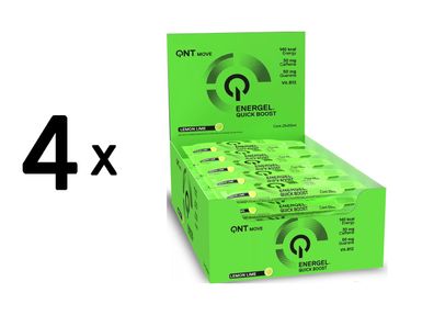 4 x QNT Energel (25x55ml) Lemon Lime