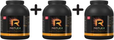 3 x Reflex Nutrition Growth Matrix, Rich Chocolate - 1890g