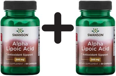2 x Swanson Alpha Lipoic Acid, 300mg - 60 caps