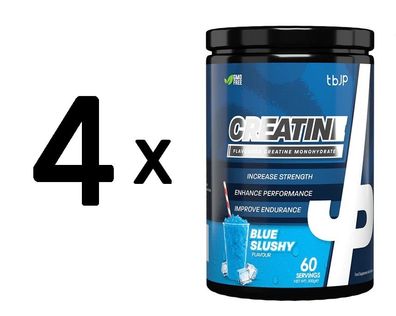 4 x Trained by JP Creatine, Blue Slushy - 300g