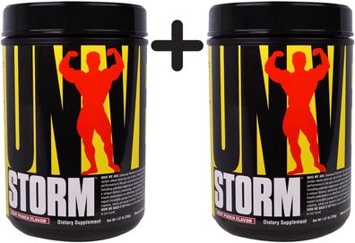 2 x Universal Nutrition Storm, Blue Raspberry - 750g