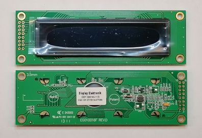 OLED Display DEP100016C-Y 100x16 gelb/schwarz 2,6inch Display Elektronik