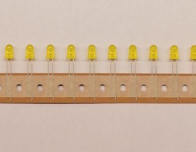 100 Stk LiteOn LTL-307Y-002 Led gelb diffus 5mm 2,1V/10mA 29mcd 50Â°