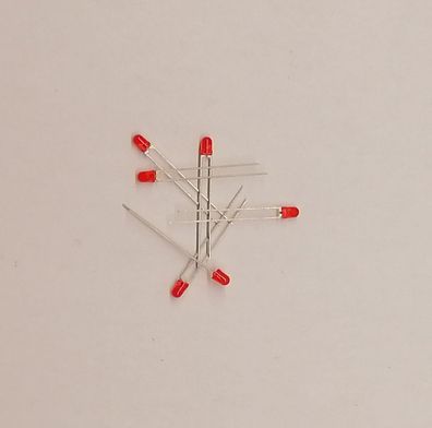 100 Stk Liteon LTL-4221N Led Rot 3mm diffus 2V/10mA 625nm 60Â° 8,7mcd