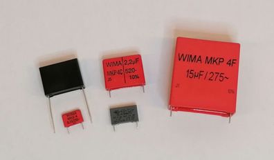 5Stk Kemet MKT C46UF002.2P0M 2200nF Â±20% 200V 32x22x13mm RM15 max.110Â°