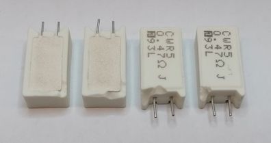 10 Stk Fukushima Futaba CWR50R47J Draht Widerstand 5W 5% 0R47 stehend