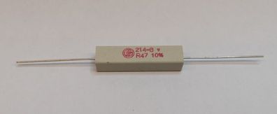 5 Stk Vitrohm KHS10AKB-AX-R47AA Hochlast-Drahtwiderstand 10W 10% R47
