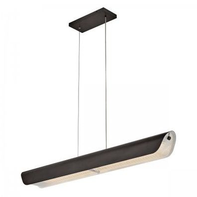 Hinkley Arco Linear LED-Pendelleuchte Schwarzoxid