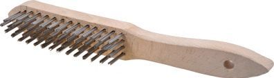 Drahtbürste L.295mm 0,35mm VA 3-reihig PROMAT