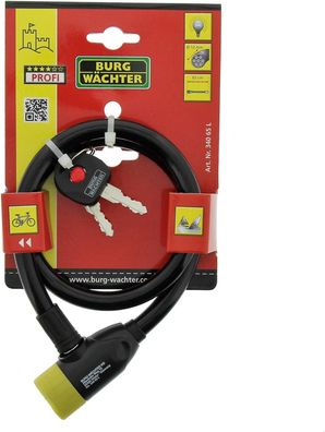 Zweirad-Seilschloss 340 L L. 65cm Seil-D.12,0mm