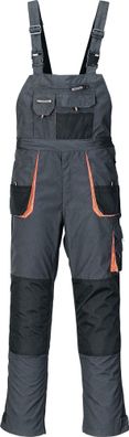 Herrenlatzhose Gr.60 dunkelgrau/schwarz/orange Terratrend