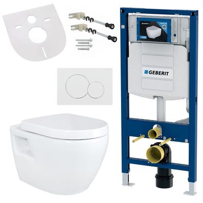 Geberit Wand Hänge WC Toilette Softclose-Deckel Vorwandelement Betätigungsplatte